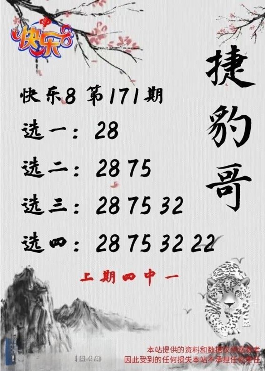 6.30快乐8名家分享