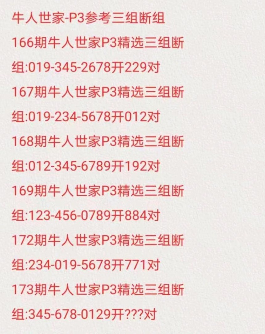 7.2排列三名家分享