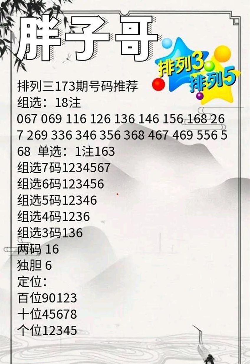 7.2排列三名家分享