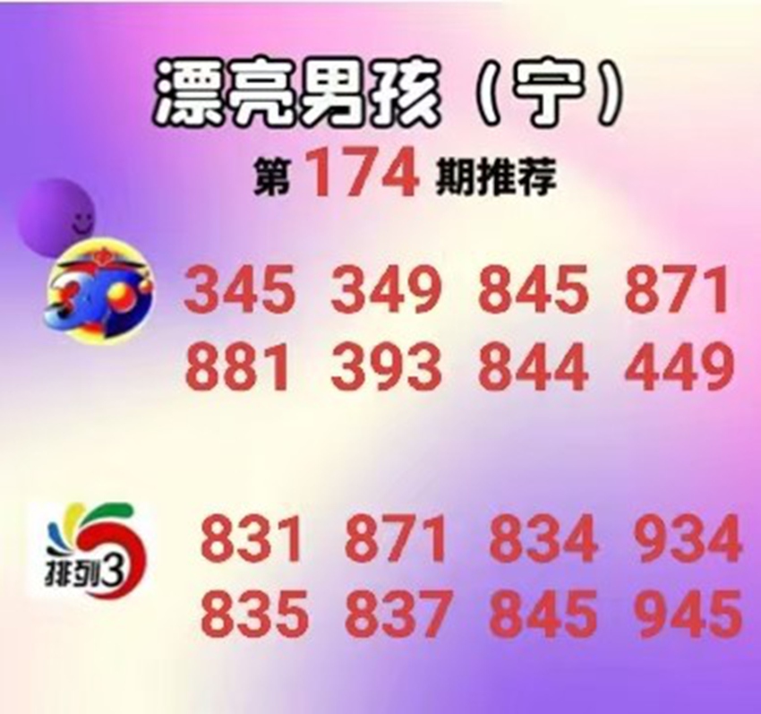 7.3排列三名家分享