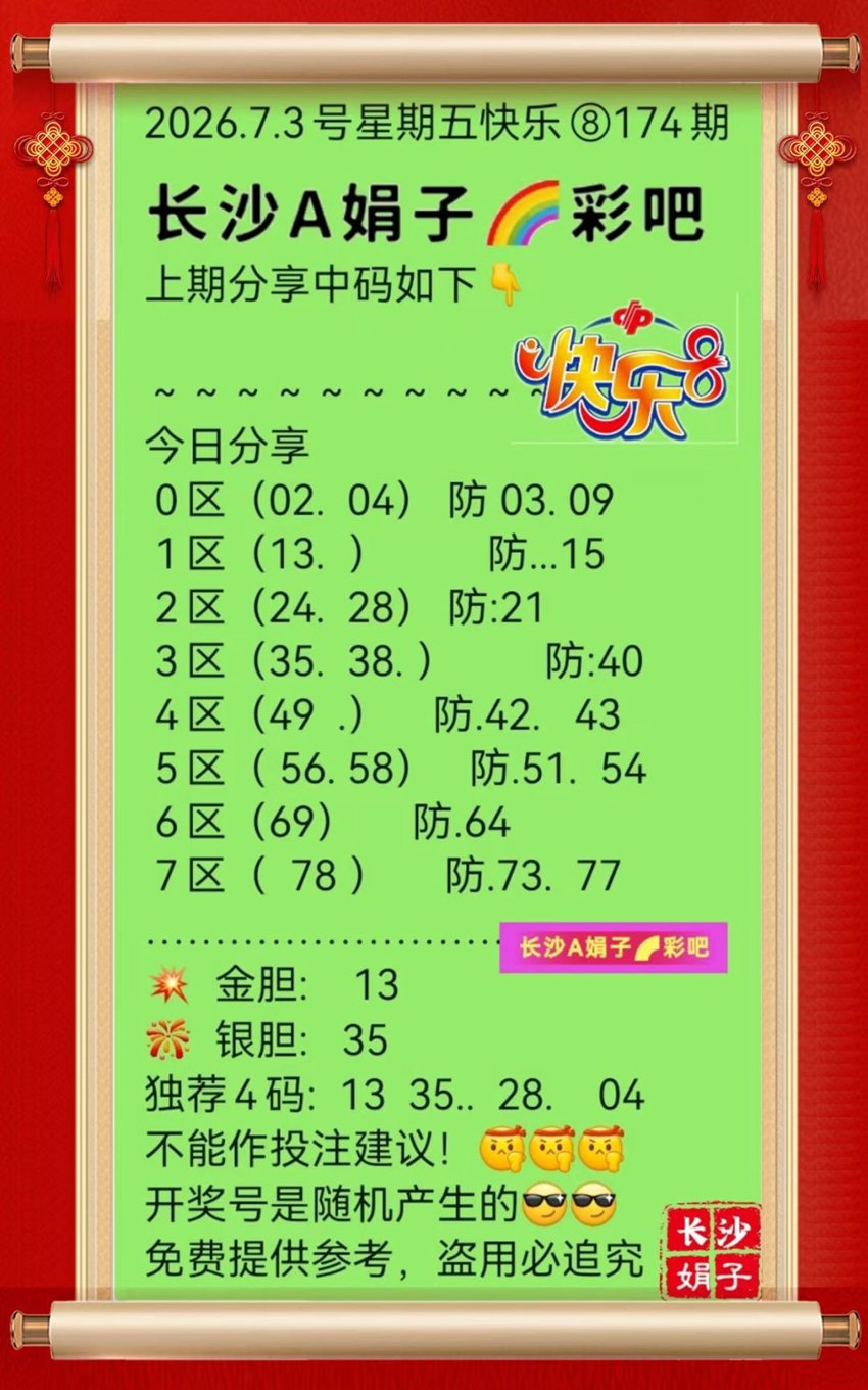 7.3快乐8名家分享