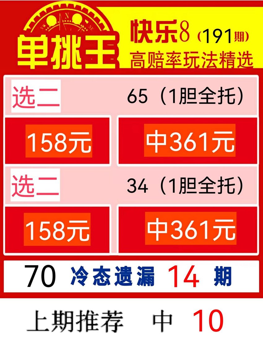 7.20快乐8名家分享