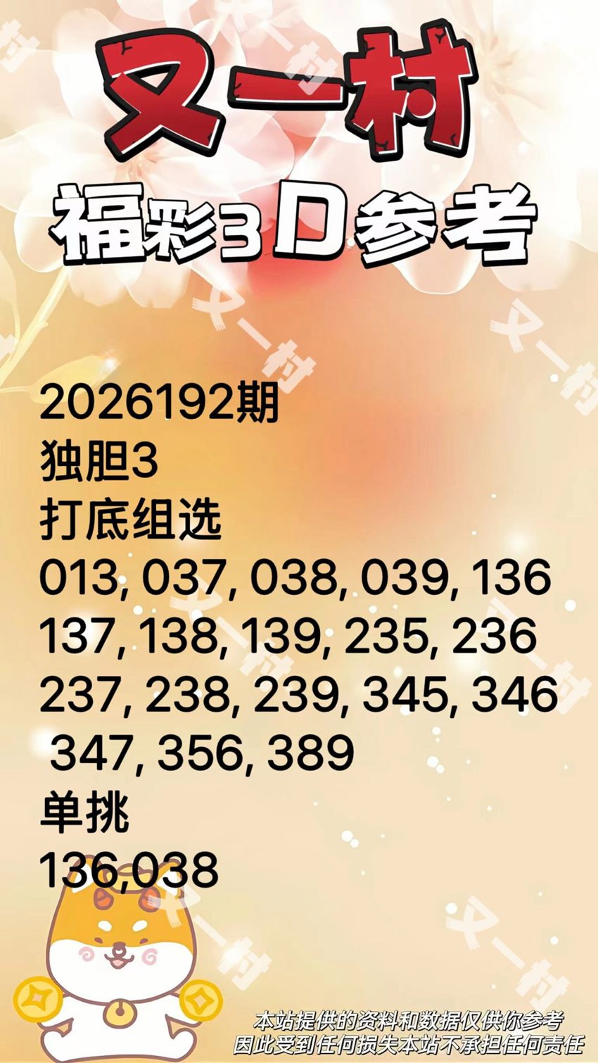 7.21福彩3D名家分享