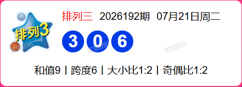 7.22排列三第2026193期分析推荐