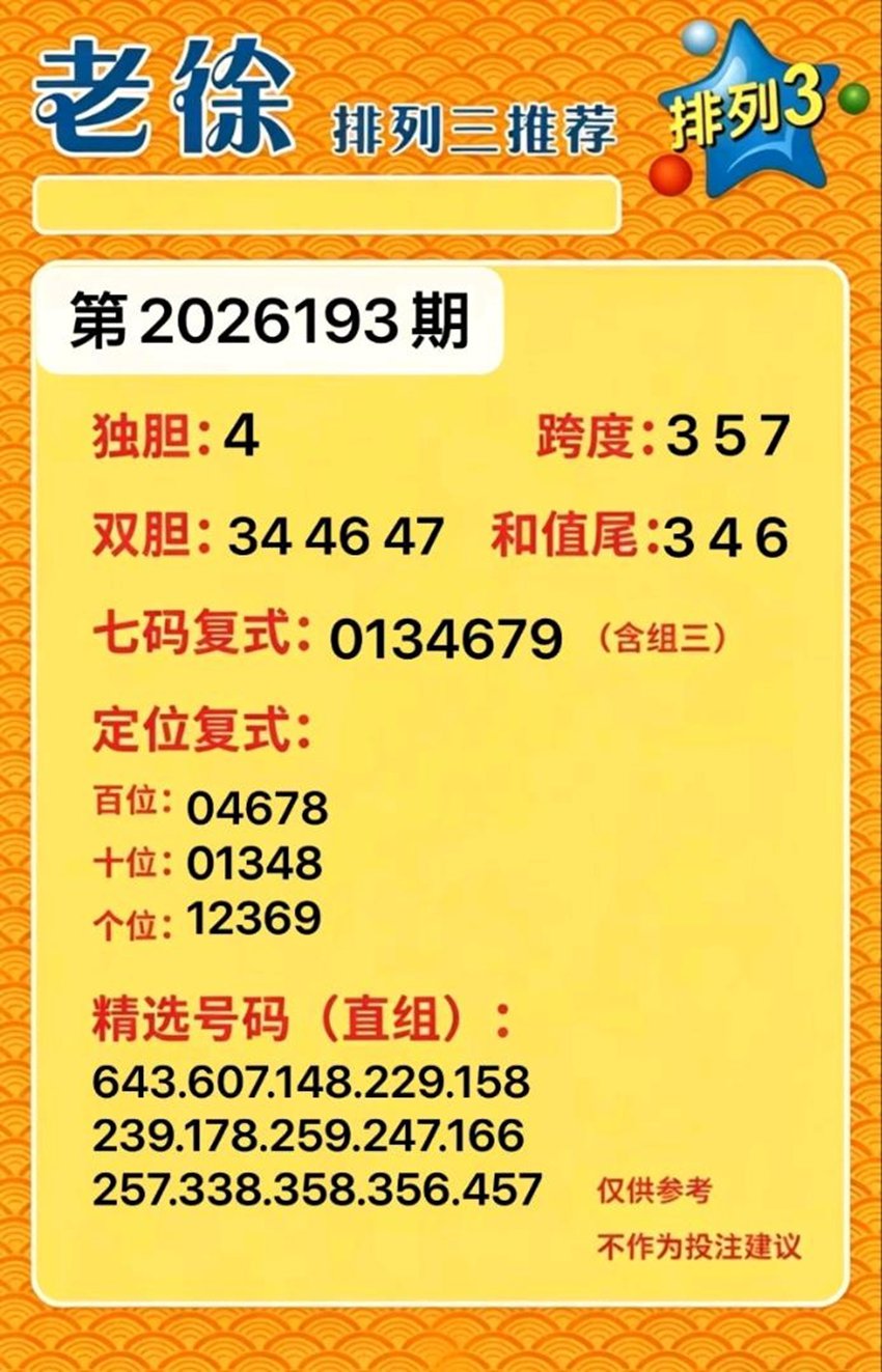 7.22排列三名家分享