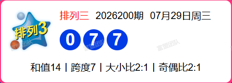 7.30排列三第2026201期分析推荐