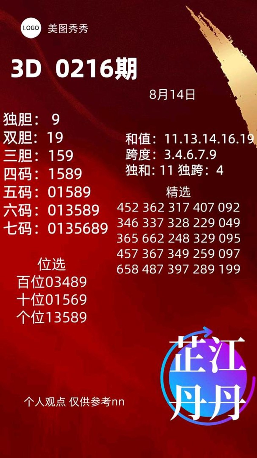 2026216期芷江丹丹福彩3D推荐